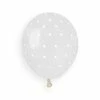 Funny Balloons Usa Latex Balloons AS50 #1051 Clear/ White 941029