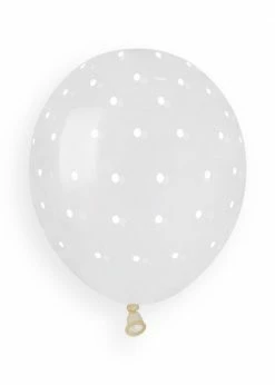 Funny Balloons Usa Latex Balloons AS50 #1051 Clear/ White 941029