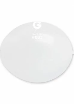 Funny Balloons Usa GL6: #001 White 060119 - 6 In Latex Balloons