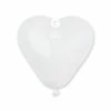 Funny Balloons Usa CR6: #001 White Heart Shape 570113