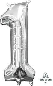Funny Balloons Usa 1 Silver 3307601 - 14 In