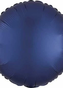 Funny Balloons Usa Satin Luxe Navy Round 39960