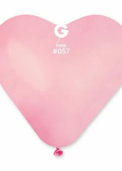 Funny Balloons Usa CR17: Pink Heart Shape 585759 Latex Balloons