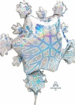 Funny Balloons Usa Snowflake Cluster Prism 0805201 Foil Balloons