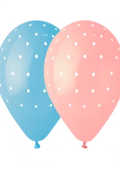 Funny Balloons Usa GS120: #1051 Chic Dots Ass. 940916 Latex Balloons