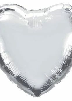 Funny Balloonsusa Silver Heart 23138 Foil Balloons