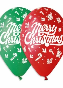 Funny Balloonsusa GS120: # 112 Merry Christmas 938043 Latex Balloons