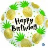 Funny Balloons Usa Golden Pineapples Birthday 117402 Foil Balloons