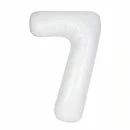 Funny Balloons Usa Foil Balloons 7 White Number 13967 - 34 In