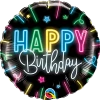 Funny Balloons Usa Foil Balloons Happy Birthday Neon Glow 12276