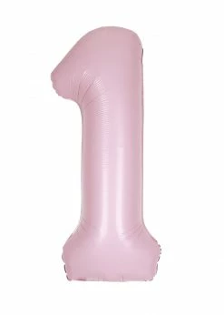 Funny Balloons Usa 1 Light Pink Number 13881 - 34 In Foil Balloons