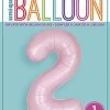 Funny Balloons Usa 2 Light Pink Number 13882 - 34 In