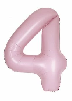 Funny Balloons Usa Foil Balloons 4 Light Pink Number 13884 - 34 In