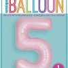 Funny Balloons Usa 5 Light Pink Number 13885 - 34 In