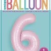 Funny Balloons Usa 6 Light Pink Number 13886 - 34 In