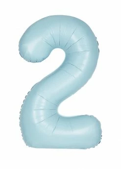 Funny Balloons Usa 2 Light Blue Number 13892 - 34 In