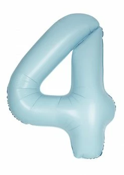 Funny Balloons Usa 4 Light Blue Number 13894 - 34 In