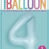 Funny Balloons Usa 4 Light Blue Number 13894 - 34 In