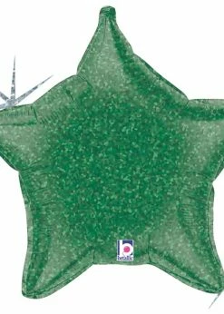 Funny Balloons Usa Foil Balloons Green Holographic Star 15006
