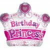 Funny Balloons Usa Birthday Princess Crown 15103-18 Foil Balloons