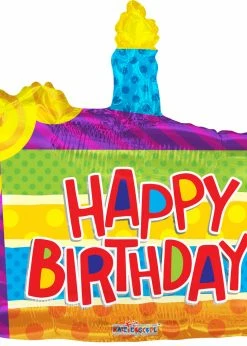 Funny Balloons Usa Birthday Slice Of Cake Shape 15456-36