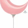 Funny Balloons Usa Pastel Pink Crescent 1644399 - 17 In Foil Balloons