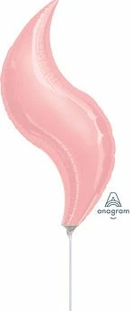 Funny Balloons Usa Foil Balloons Pastel Pink Curve 1646299 - 19 In