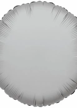 Funny Balloonsusa Foil Balloons Silver Round 17420-18