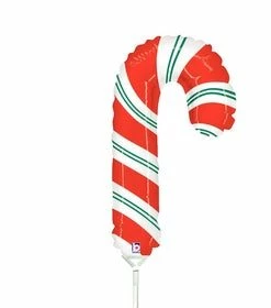 Funny Balloons Usa Mini Candy Cane 19359 - 14 In Foil Balloons