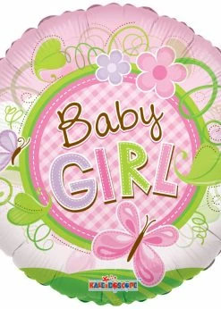 Funny Balloons Usa Baby Girl Butterfly Clear View 19480 - 18