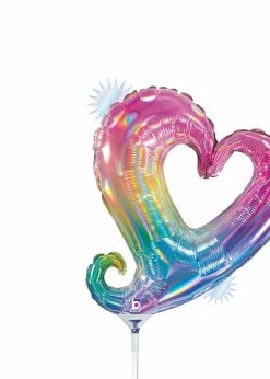 Funny Balloons Usa Mini Chain Of Hearts Opal 19544