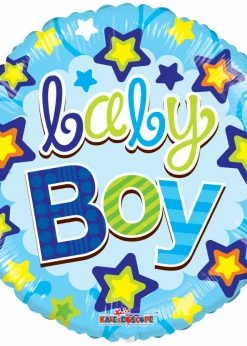 Funny Balloons Usa Foil Balloons Baby Boy Stars Gellibean 19578-18