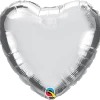 Funny Balloons Usa Mini Silver Heart 22464 - 9 In