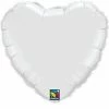 Funny Balloons Usa Mini White Heart 22846 - 4 In