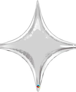 Funny Balloons Usa Foil Balloons Silver Starpoint 22912 - 20 In