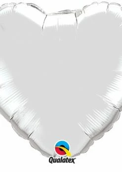 Funny Balloons Usa Silver Heart 12659 - 36 In