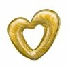 Funny Balloons Usa Open Marble Heart Gold 23189