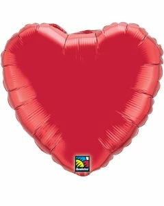 Funny Balloons Usa Mini Ruby Red Heart 23355 - 9 In