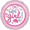 Funny Balloons Usa New Baby Girl Gingham 24091