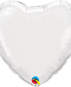 Funny Balloons Usa Mini White Heart 24111 - 9 In