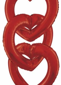 Funny Balloons Usa Linking Heart Satin Red 25084