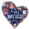 Funny Balloons Usa Happy Mother's Day Floral Heart 25171 Foil Balloons