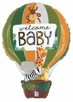 Funny Balloons Usa Jungle Animals Welcome Baby 25224