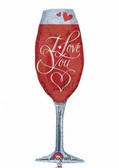 Funny Balloonsusa I Love You Glass Balloon 2553601 Foil Balloons