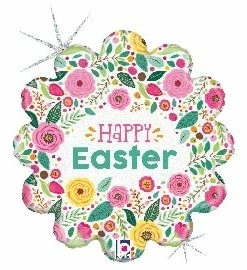 Funny Balloons Usa Spring Flowers Happy Easter 26083 Foil Balloons