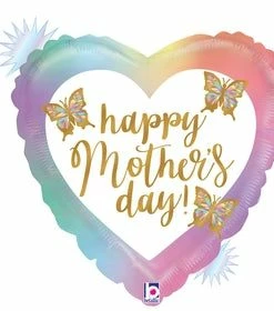 Funny Balloons Usa Opal Mother's Day Butterflies 26093 Foil Balloons