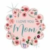 Funny Balloonsusa Mint Love You Mom 26094 Foil Balloons