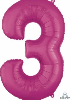 Funny Balloons Usa 3 Pink 2828101 - 34 In