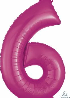 Funny Balloons Usa 6 Pink 2829001 - 34 In Foil Balloons