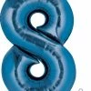 Funny Balloons Usa Foil Balloons 8 Royal Blue 2829401 - 34 In